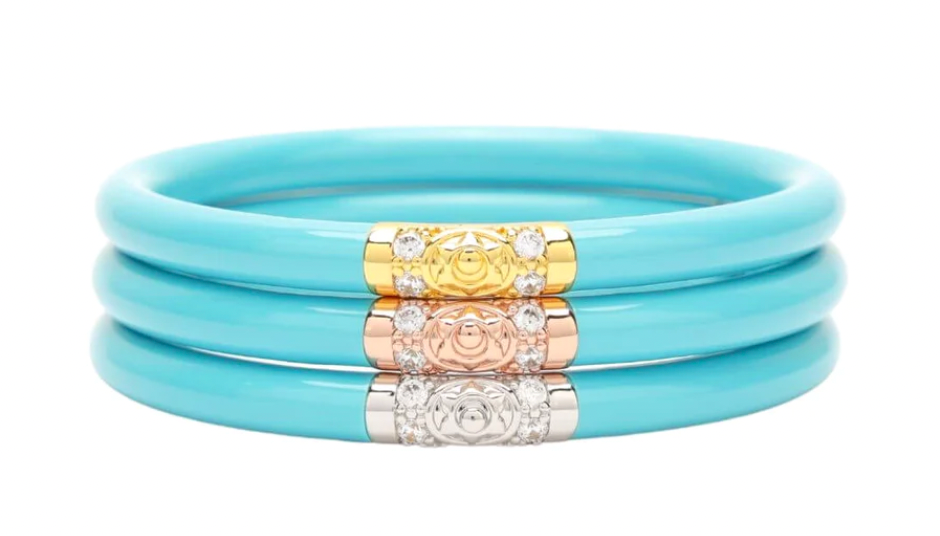 BuDhaGirl Three Kings All Weather Bangles - Turquoise