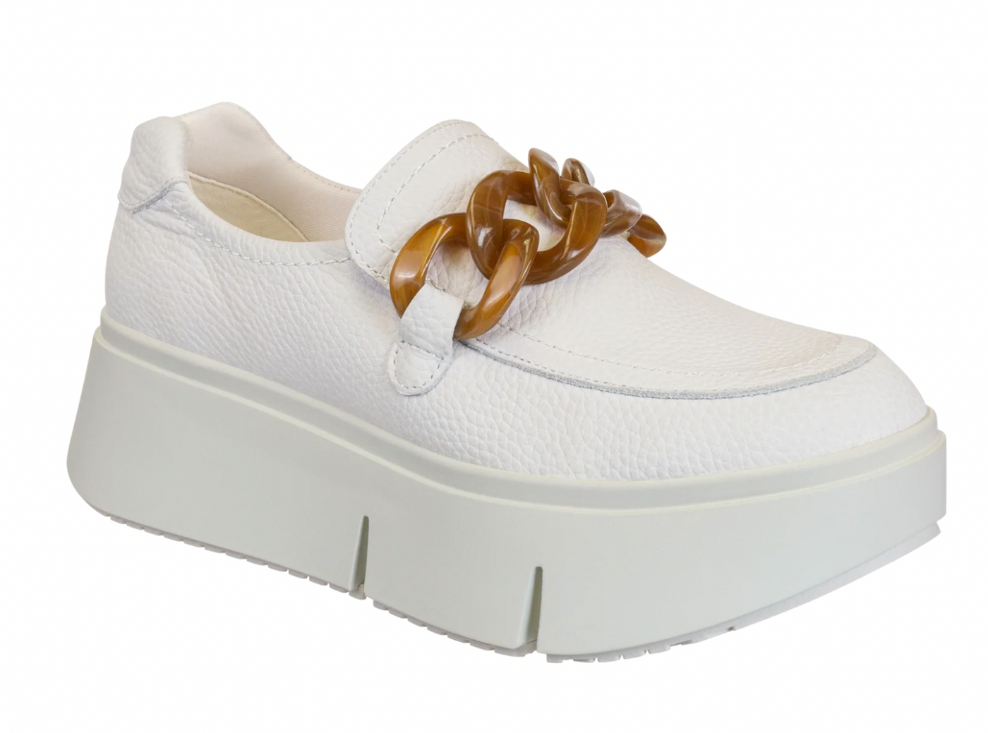 NakedFeet Princeton Platform Sneaker in Chamois