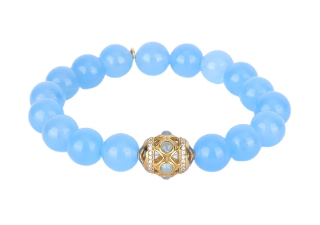 BuDhaGirl Minerva Bracelet - Blue Onyx