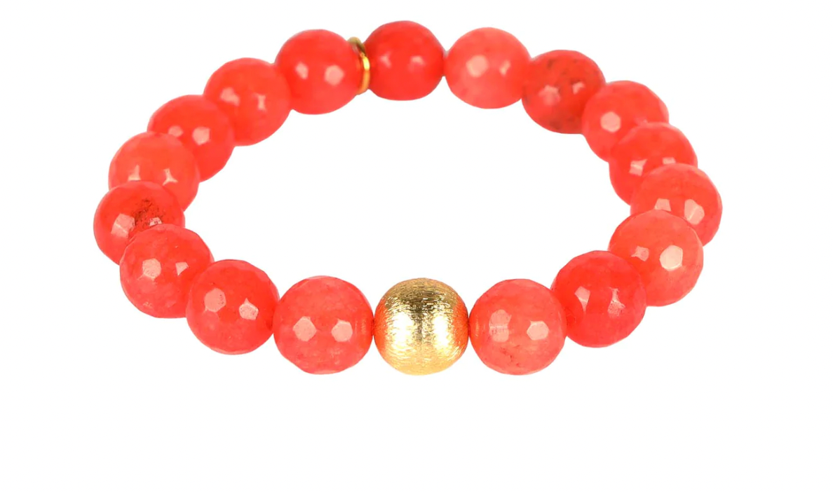 BuDhaGirl Bianca Bracelet - Coral