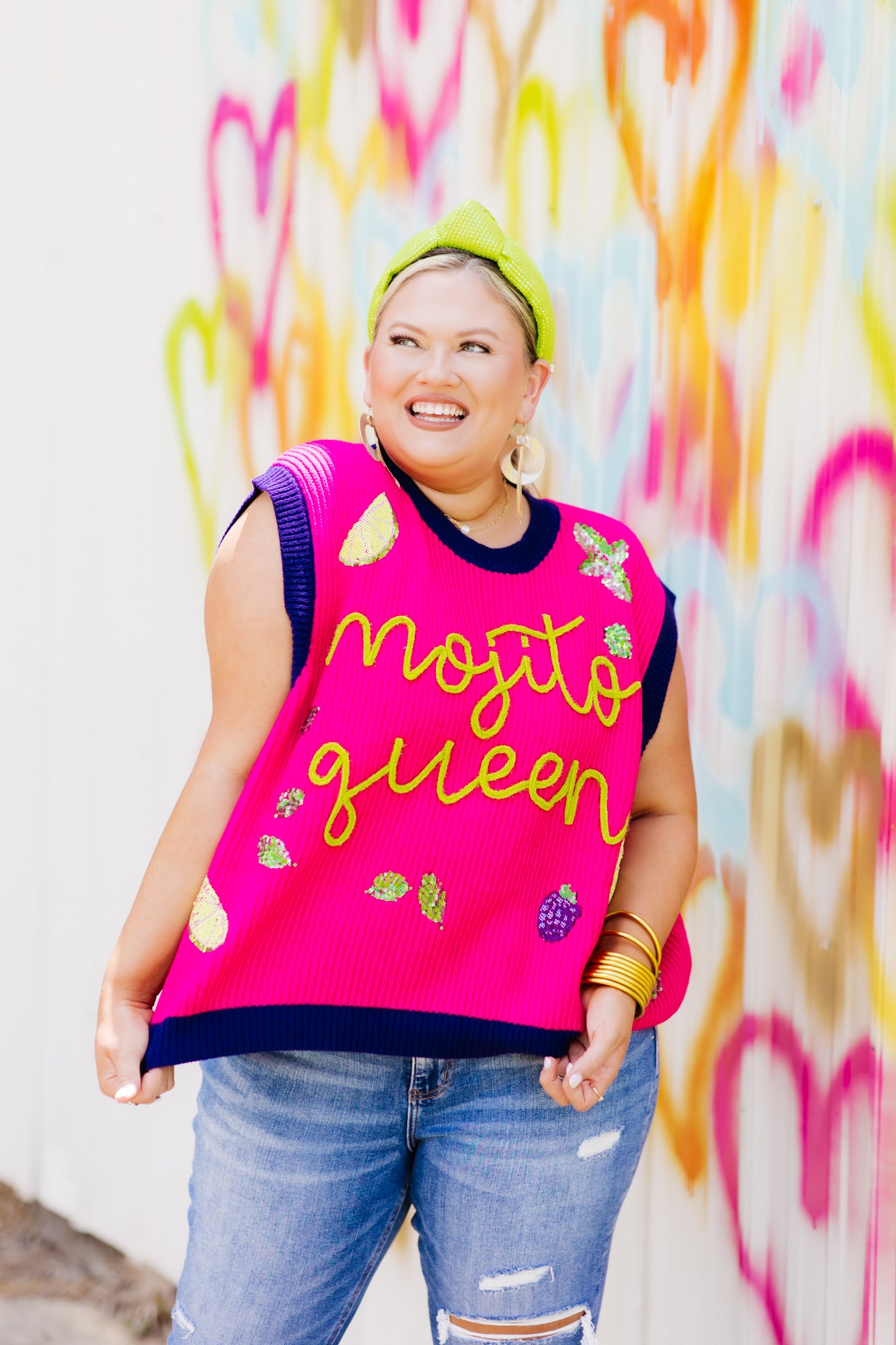 Queen Of Sparkles Mojito Queen Sweater Top