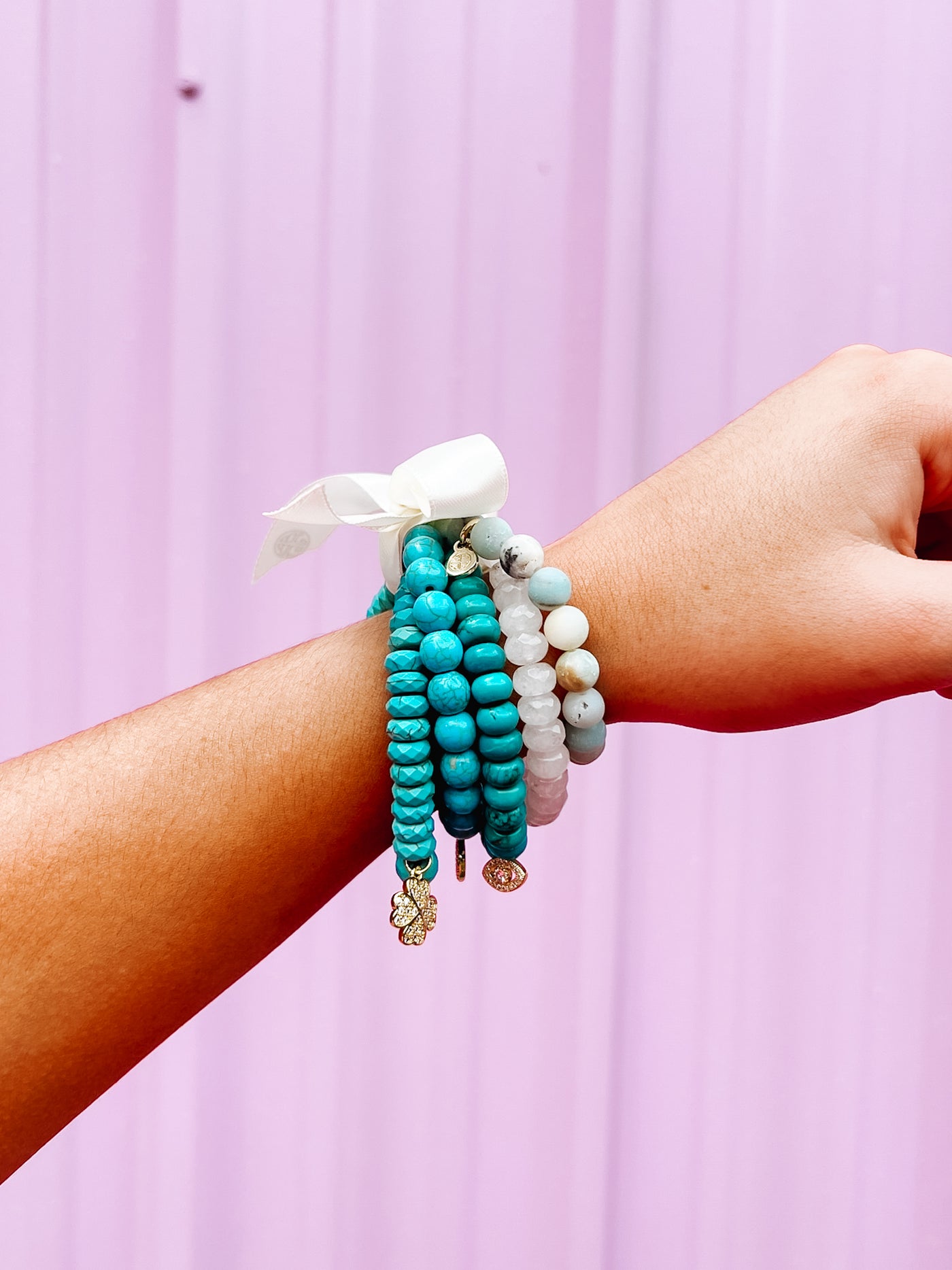 BuDhaGirl Chamonix 5 Bracelet Set - Turquoise