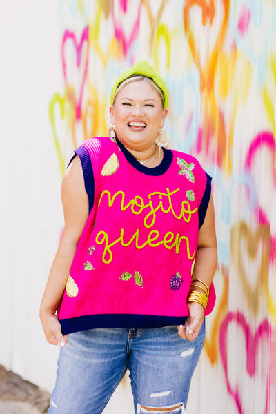 Queen Of Sparkles Mojito Queen Sweater Top