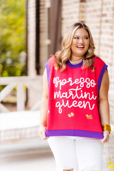 Queen Of Sparkles Espresso Martini Queen Sweater Top