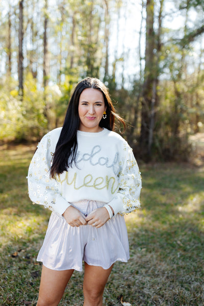 Queen Of Sparkles Bridal Queen Sweater